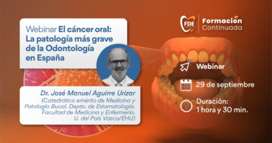 Webinar informativo: «El cáncer oral: la patología más grave de la Odontología en España»